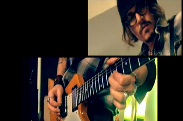 Johnny Depp Soloing For Haiti