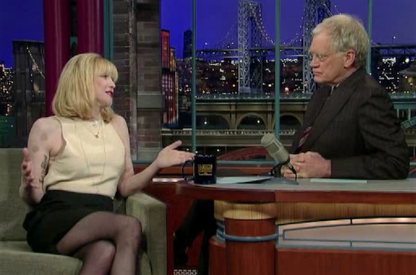 Courtney Love On Letterman Video