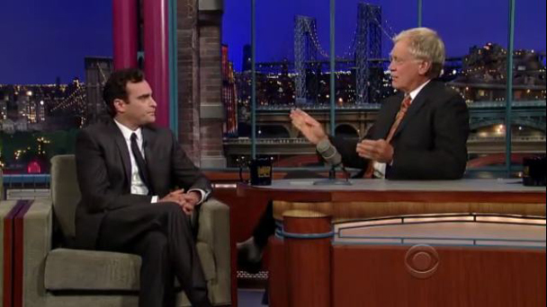 Joaquin Phoenix On Letterman