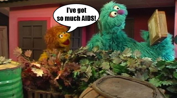 Sesame Street Nigeria AIDS Muppet
