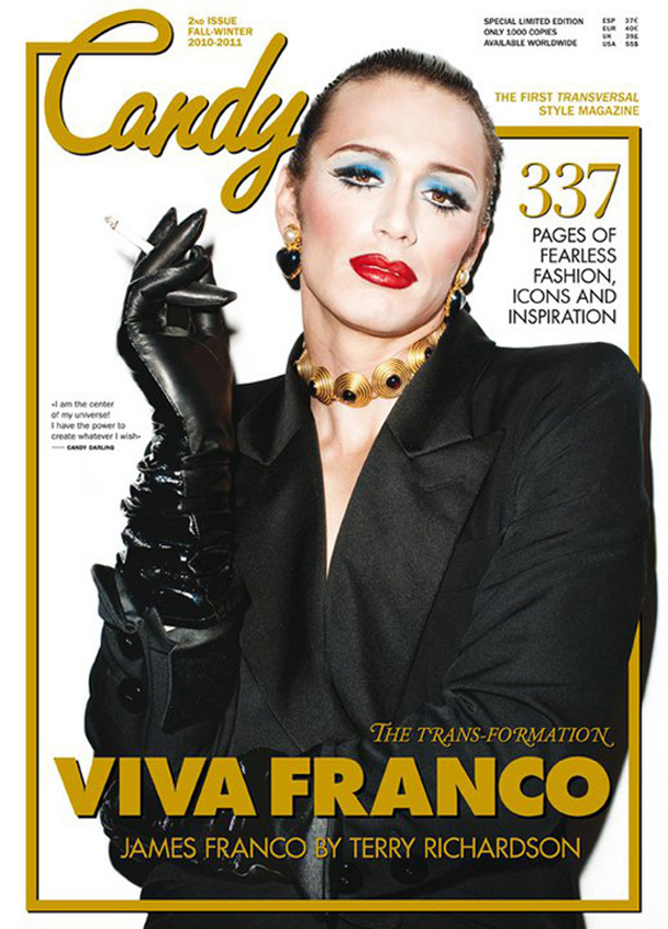 James Franco In Drag Candy Magazine