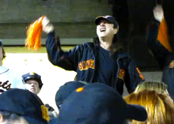 Steve Perry Sings Along At Giants Game