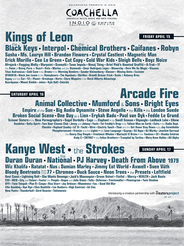 Coachella 2011 Lineup