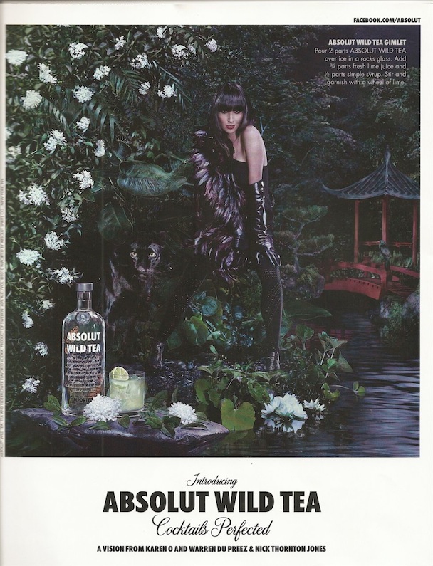 Karen O Absolute Vodka