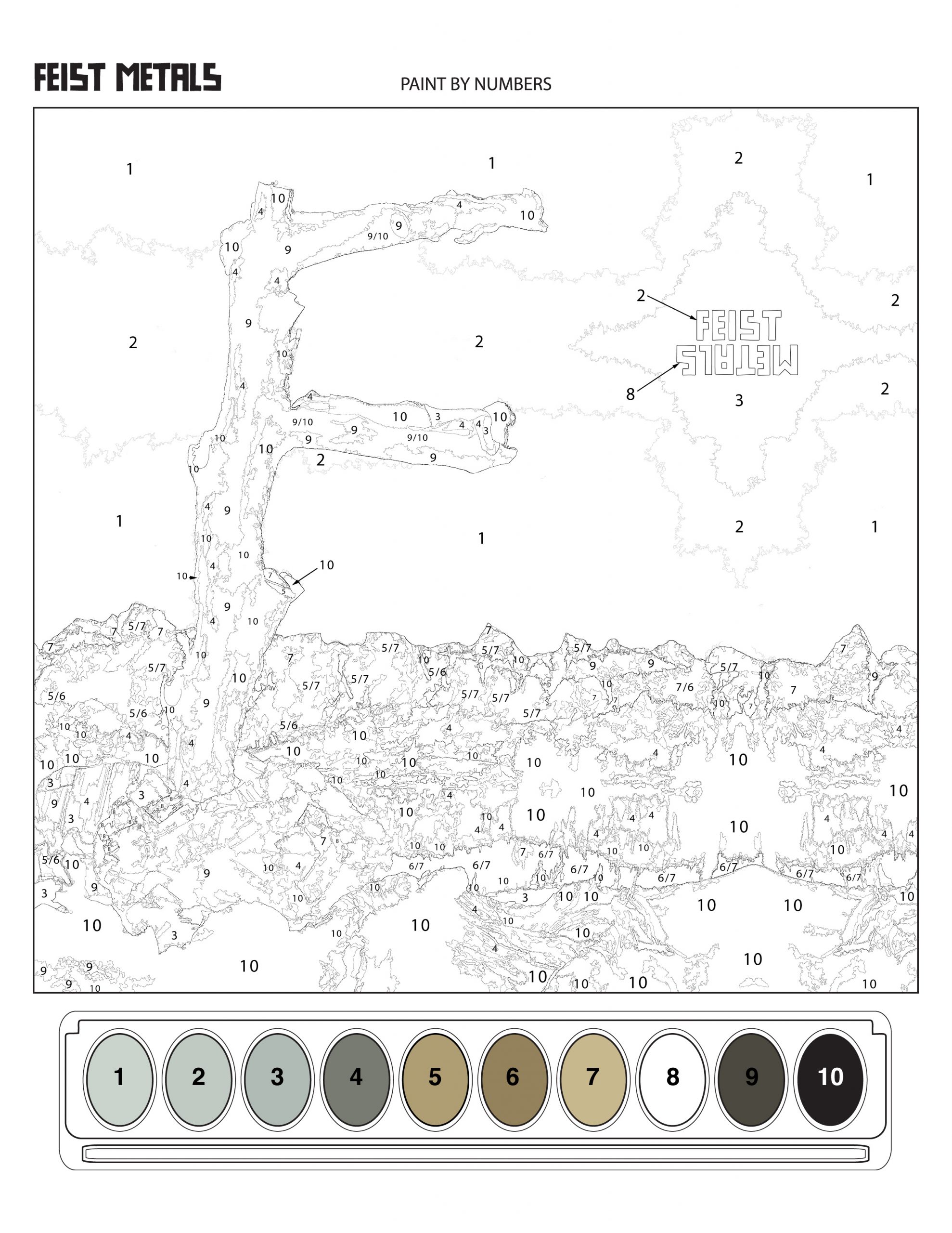 Feist Metals Paint By Numbers