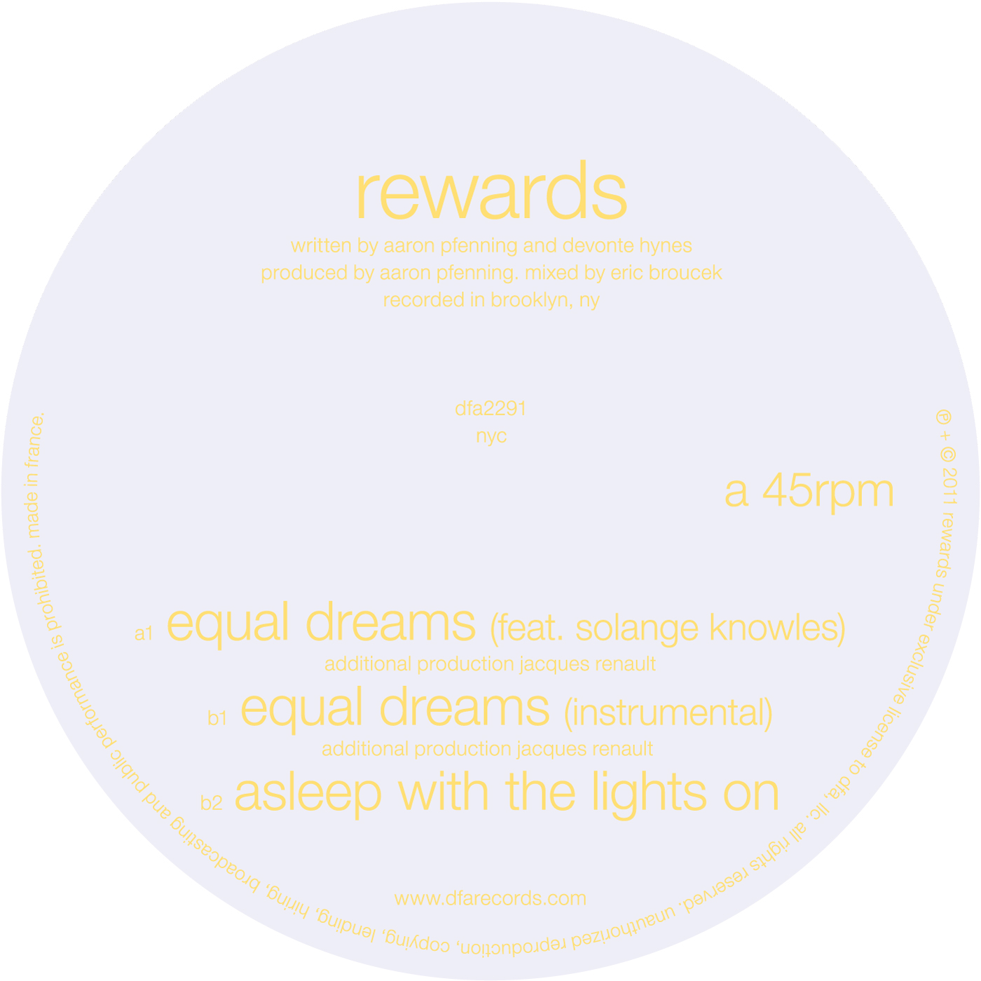 Rewards - "Equal Dreams"