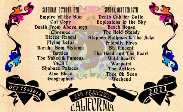 Treasure Island Festival 2011 Lineup