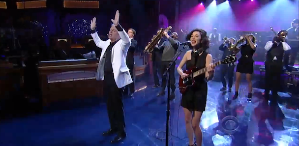 Watch David Byrne St Vincent On Letterman