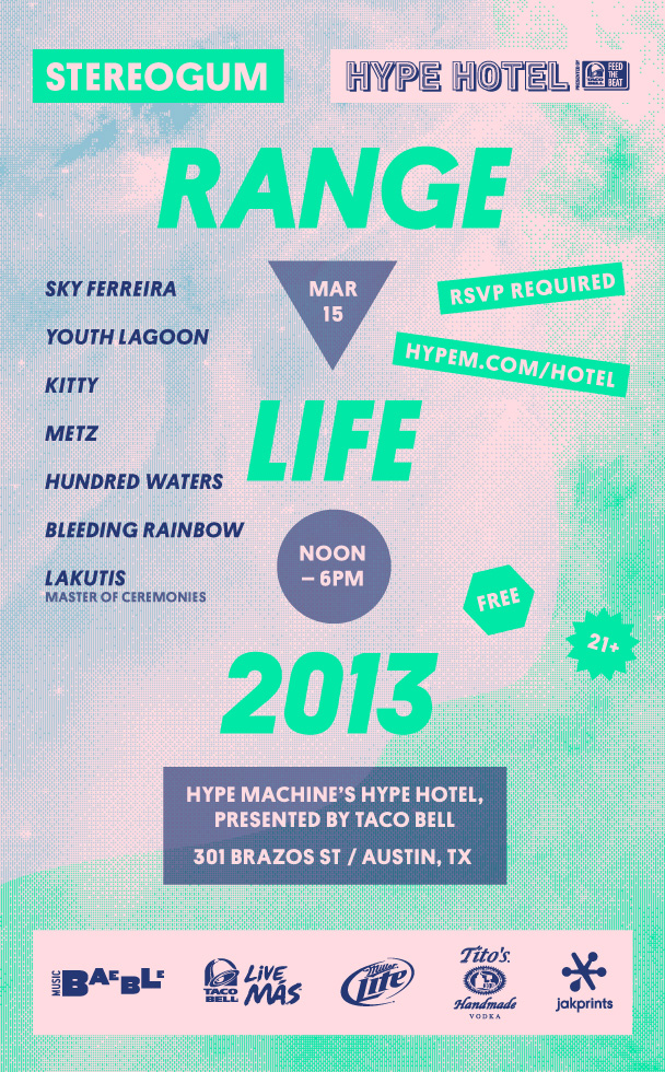 Stereogum Range Life @ SXSW 2013