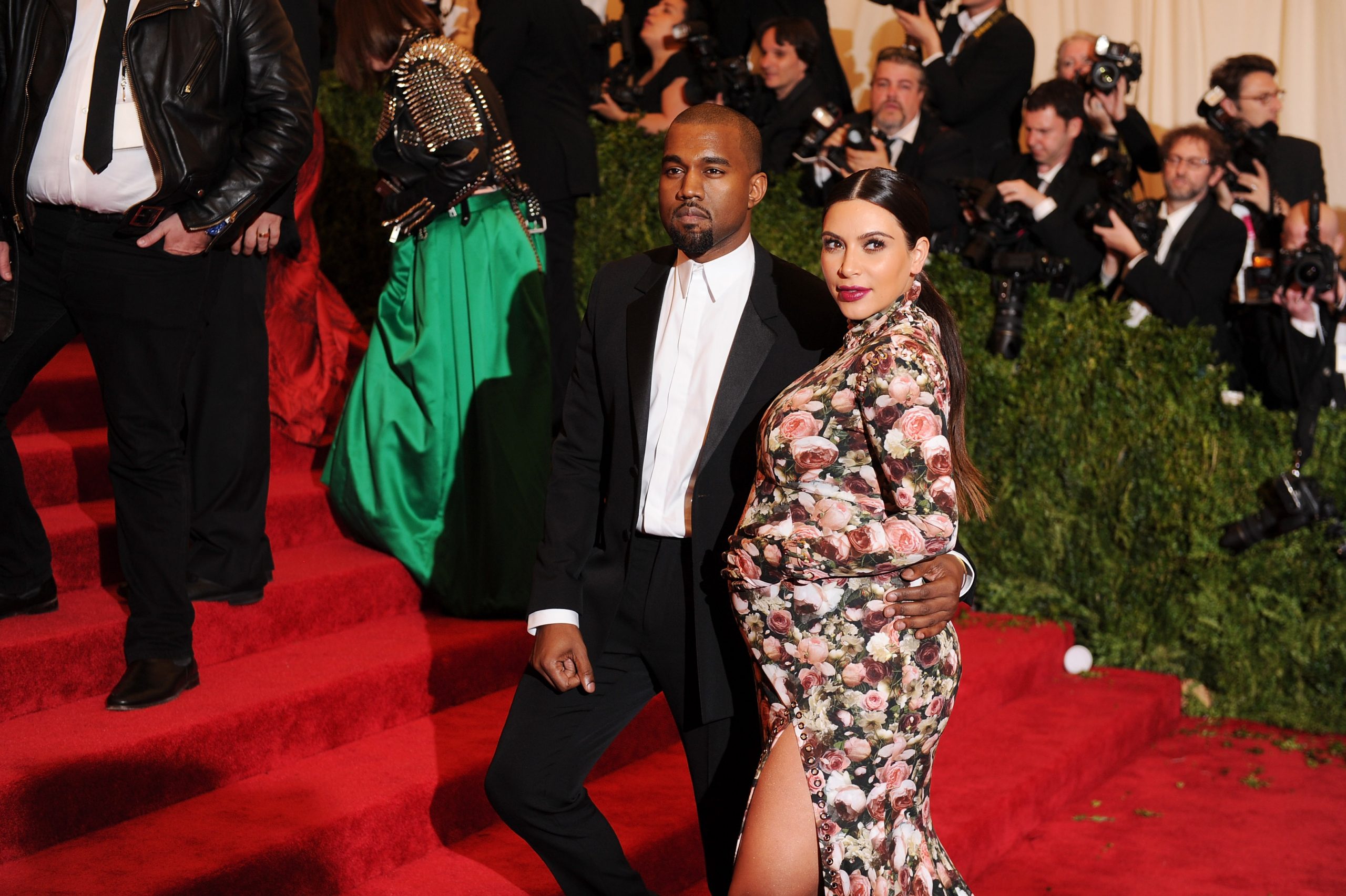Kanye West & Kim Kardashian @ "PUNK: Chaos To Couture" Costume Institute Gala 5/6/13