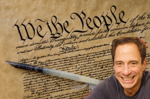 Stock Photo of the Consitution of the United States and Feather Quill