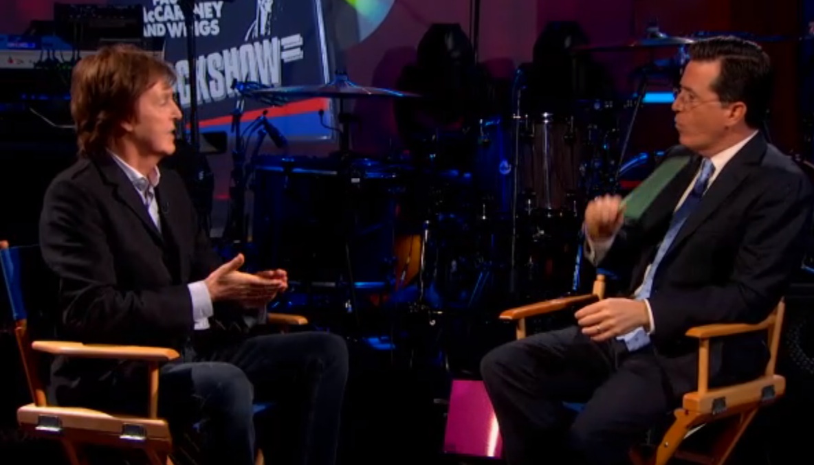 Paul McCartney on Colbert