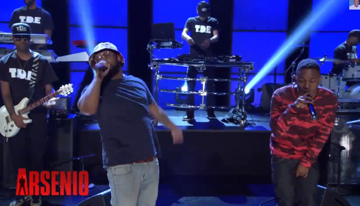 Kendrick Lamar & Schoolboy Q play Arsenio