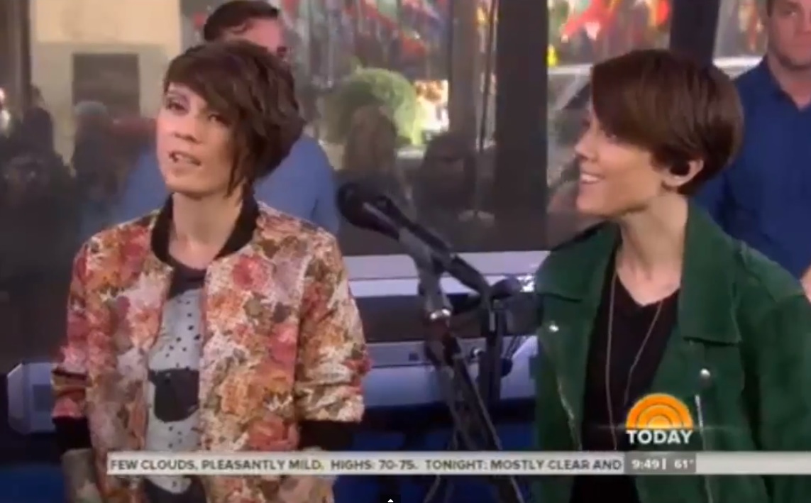 Tegan And Sara on The Today Show