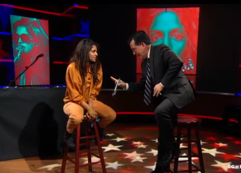 M.I.A. on Colbert