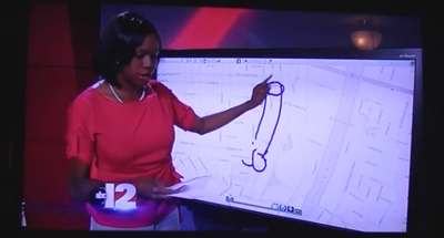 News Reporter Draws Penis