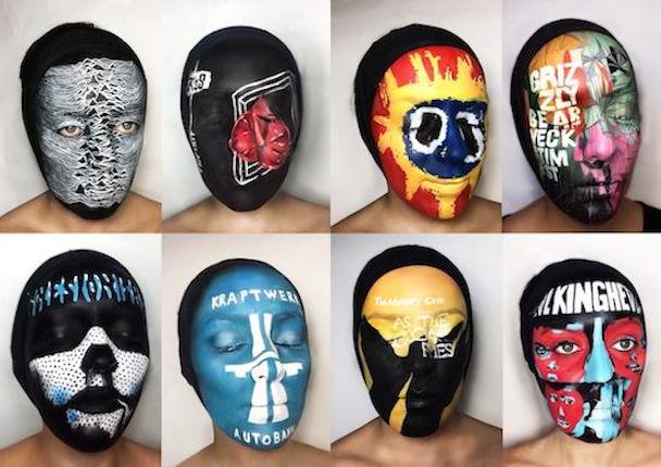 Faces Painted With Album Covers Are Cool And Sorta Terrifying