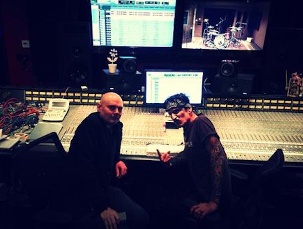 Billy Corgan and Tommy Lee