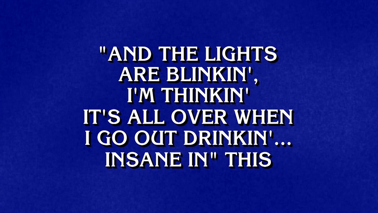 Jeopardy rap