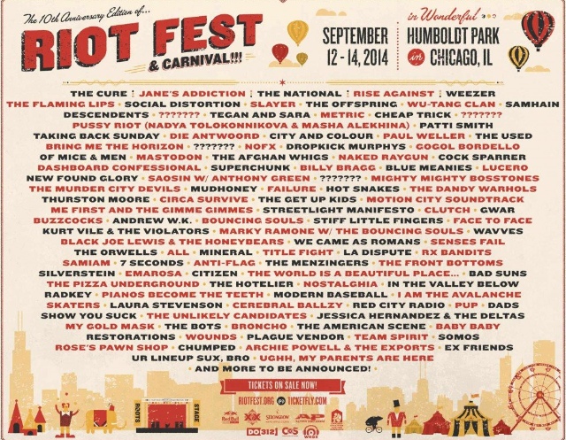 Riot Fest Chicago 2014