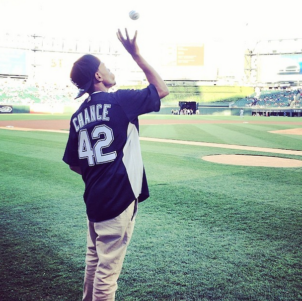 Watch Chance The Rapper Throw Out First Pitch At Last Night's White Sox Game