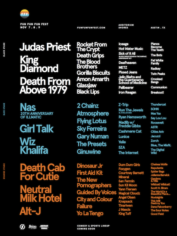 Fun Fun Fun Fest Lineup 2014