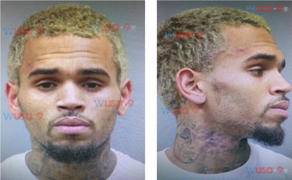 Chris Brown mug shot