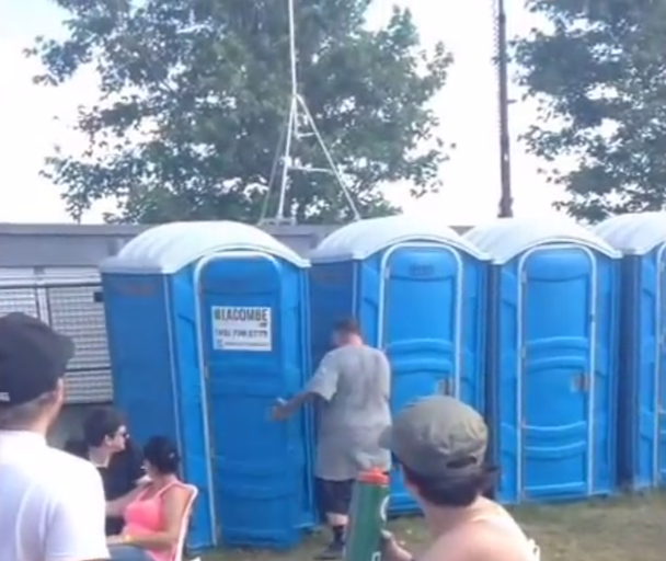 Watch Action Bronson Rap From Inside A Porta Potty Again