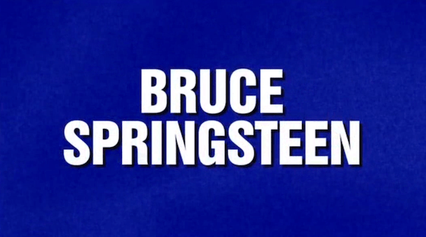 Watch Jeopardy! Devote A Category To Springsteen
