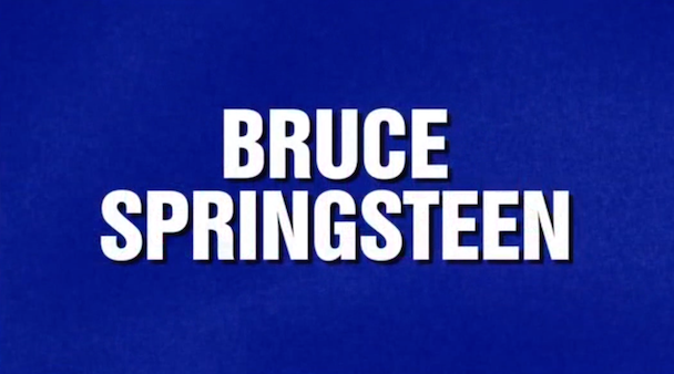 Watch Jeopardy! Devote A Category To Springsteen