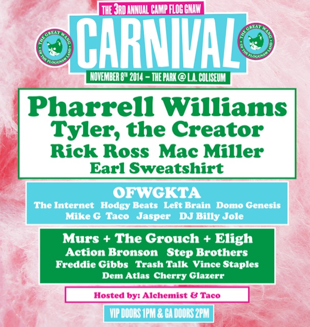 Camp Flog Gnaw 2014 lineup