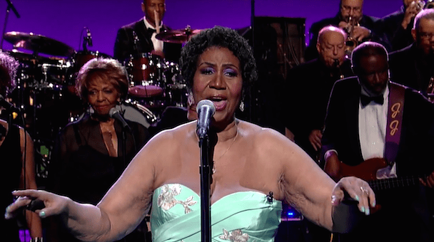 Watch Aretha Franklin Cover Adele’s "Rolling In The Deep" On Letterman
