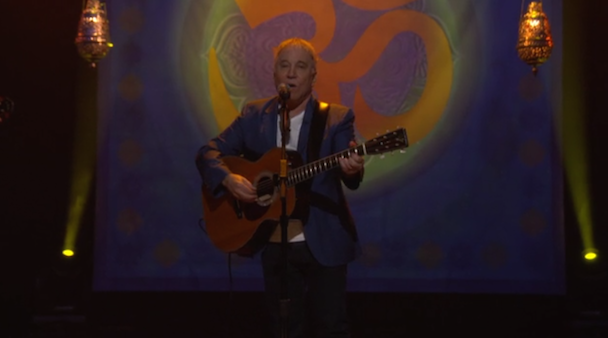 Watch Paul Simon Cover "Here Comes The Sun" And Remember George Harrison On Conan