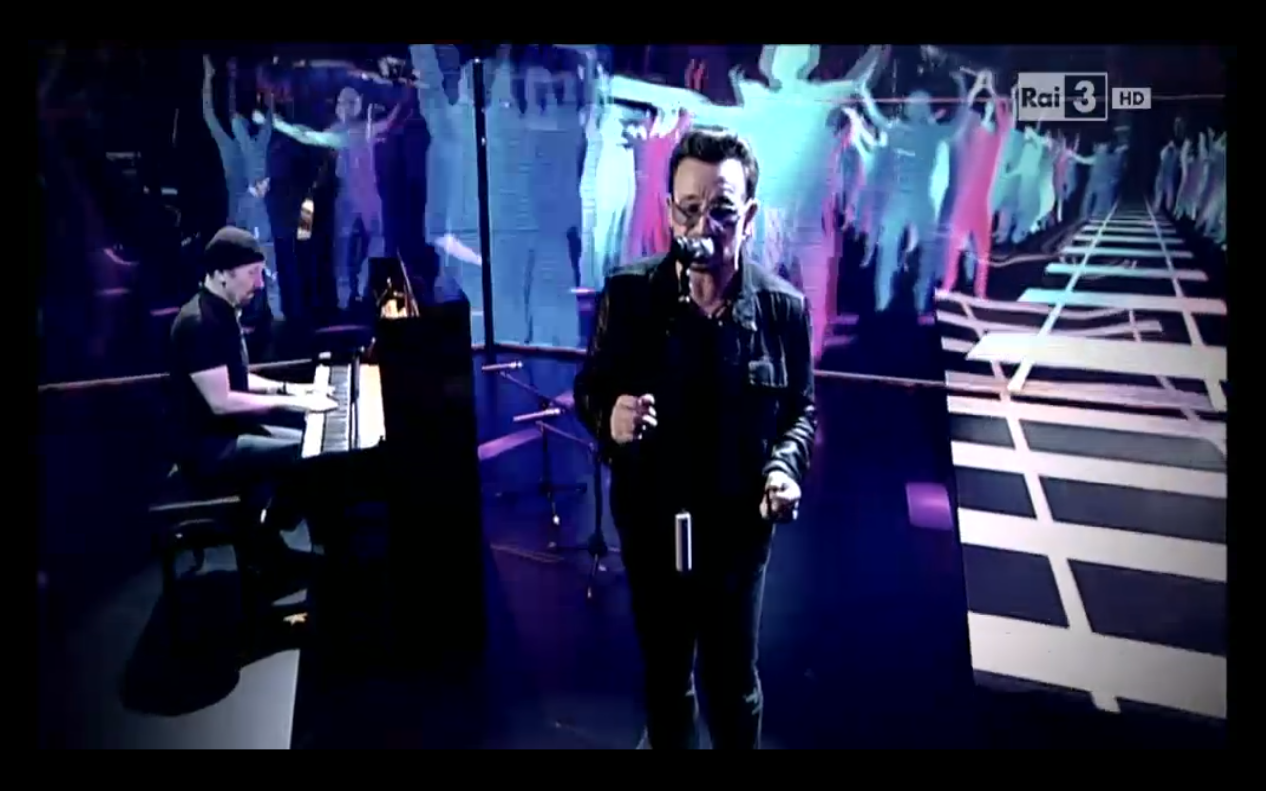 Watch Bono & The Edge Play "Every Breaking Wave" On Italian TV