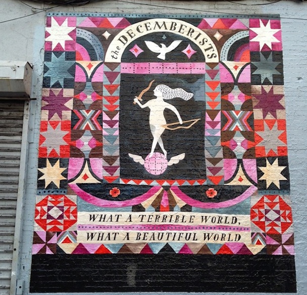 The Decemberists street mural