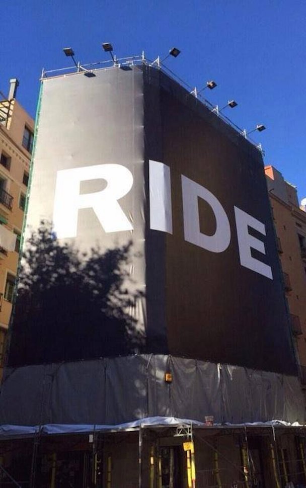 Ride billboard