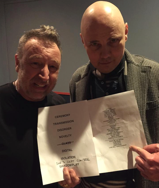 Watch Billy Corgan Cover "Love Will Tear Us Apart" With Joy Division's Peter Hook