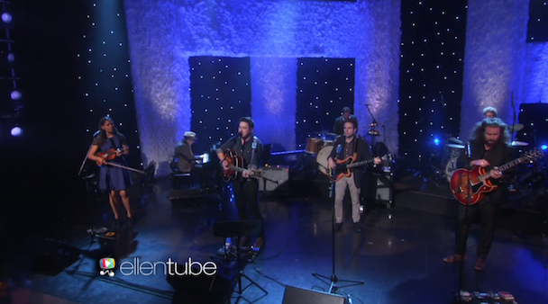 Watch The New Basement Tapes Play "Kansas City" On Ellen
