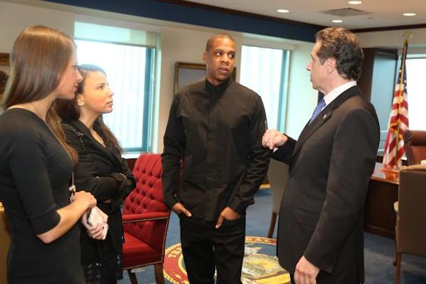 Jay Z and Andrew Cuomo