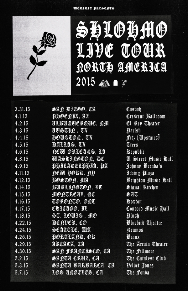 Shlohmo tour
