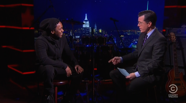Watch Kendrick Lamar Debut A New Song On Colbert