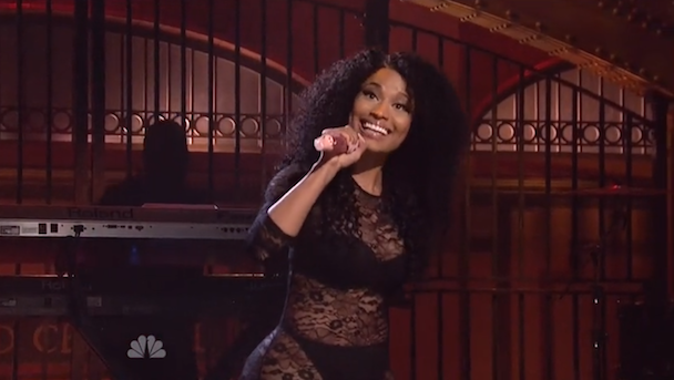 Watch Nicki Minaj Perform, Impersonate Beyoncé And Kim Kardashain On SNL