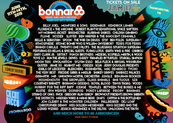 Bonnaroo 2015 Lineup