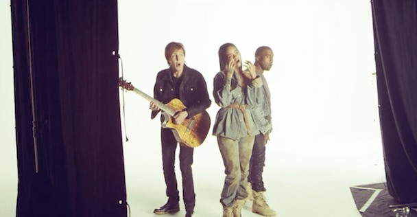 Watch Rihanna, Kanye, and Paul McCartney In Behind The Scenes Footage Of The "FourFiveSeconds" Video Shoot