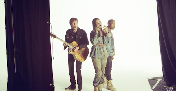 Watch Rihanna, Kanye, and Paul McCartney In Behind The Scenes Footage Of The "FourFiveSeconds" Video Shoot