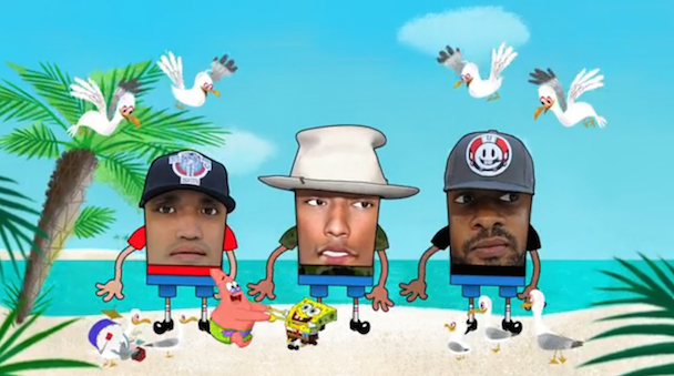 N.E.R.D. - "Patrick Star" & "Sandy Squirrel" + "Squeeze Me" Video