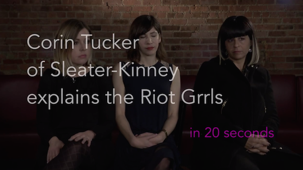 Watch Sleater-Kinney Explain Riot Grrrl In 20 Seconds