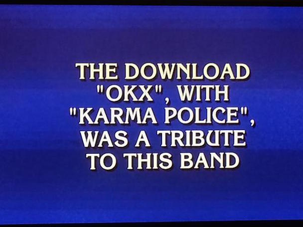 Radiohead Was The Answer To A Very Surprising Jeopardy! Question
