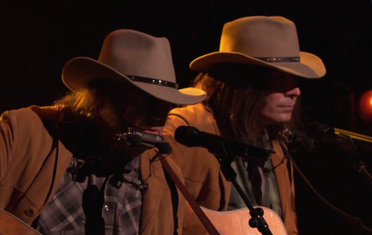 Neil Young and Jimmy Fallon