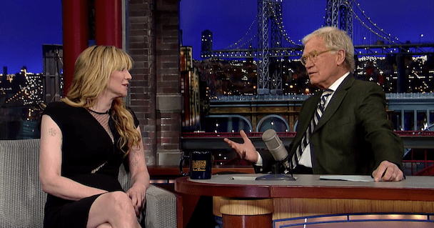 Watch Courtney Love Talk Montage Of Heck, Drugs, & Dave Grohl On Letterman